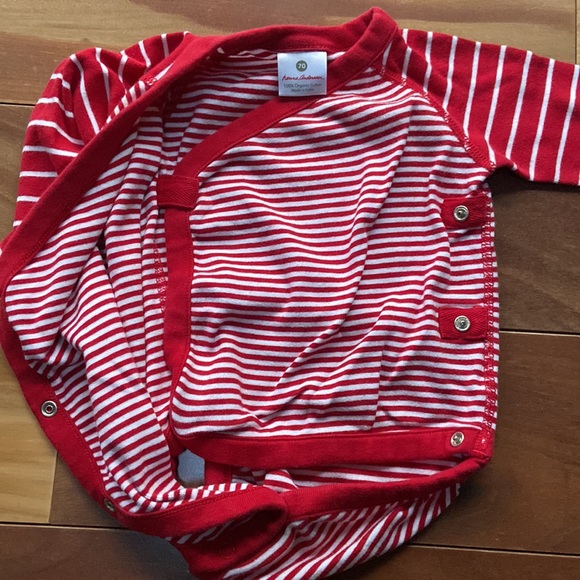Hanna Andersson Red Striped 2 Piece Set 70cm 6-9m - Picture 7 of 10